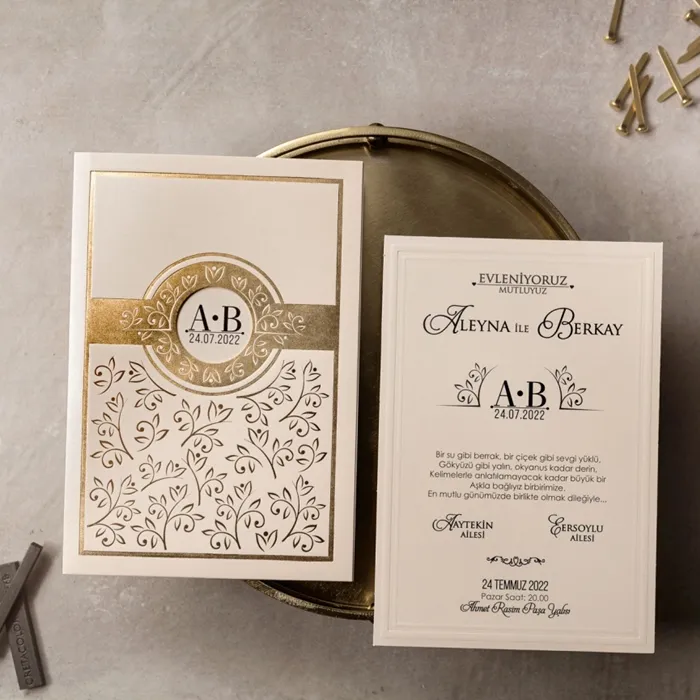 Batman Lüks Düğün Davetiyesi - 8390