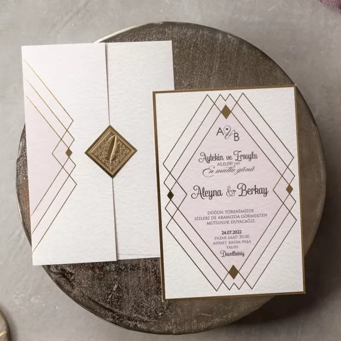 Batman Lüks Düğün Davetiyesi - 8384
