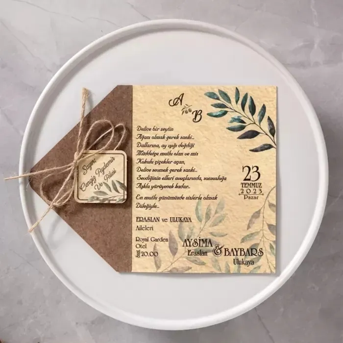 Batman Ucuz Düğün Davetiyesi - 10551