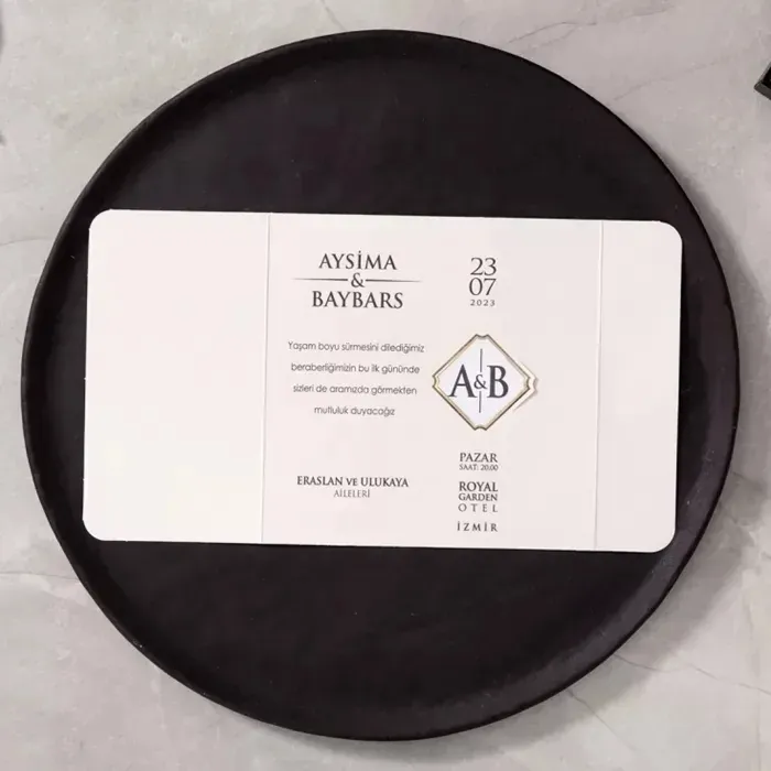 Batman Ucuz Düğün Davetiyesi - 10655