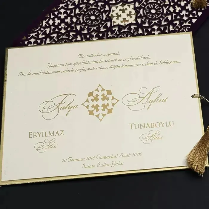 Tekli Lüks Davetiye